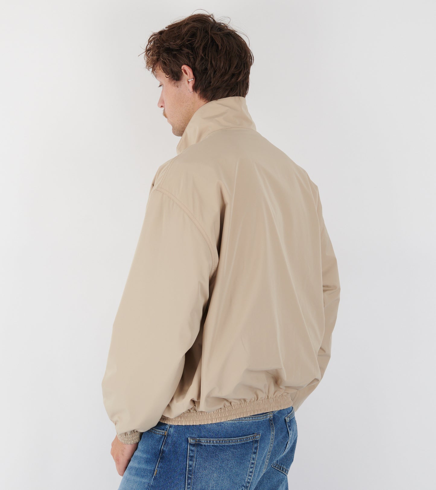 Reversible Logo Jacket Beige