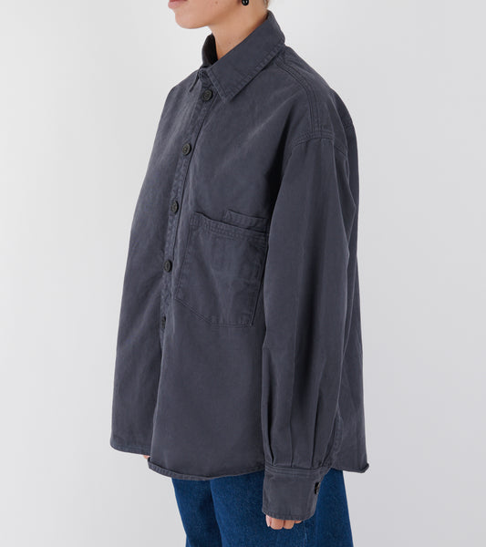 Casy Shirt Cotton Washed Slate