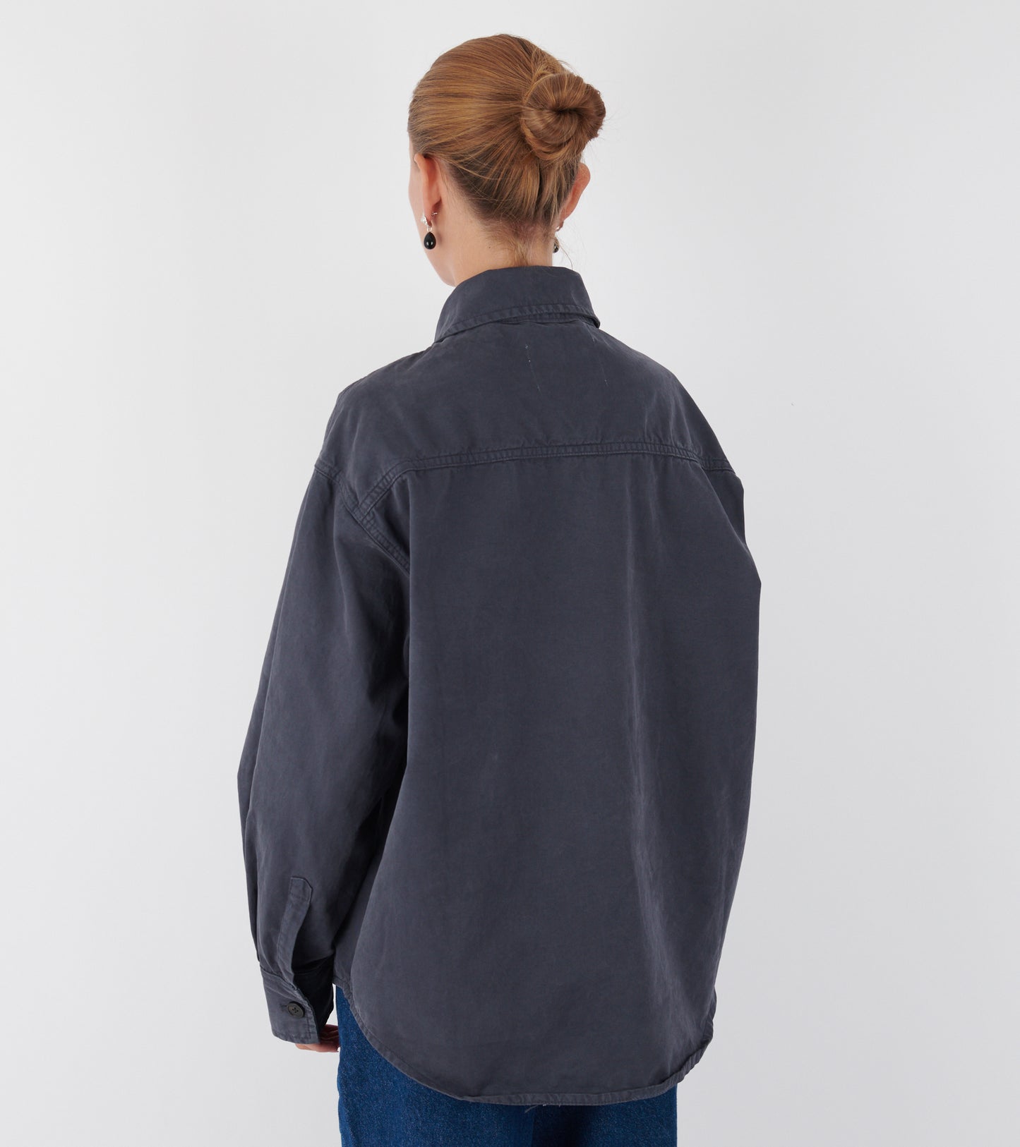 Casy Shirt Cotton Washed Slate