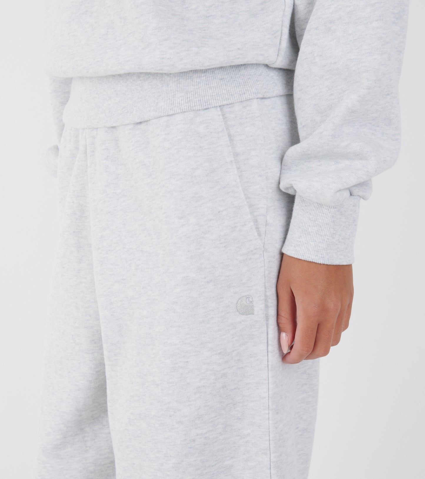 W Cassie Sweat Pant Ash Heather/Silver