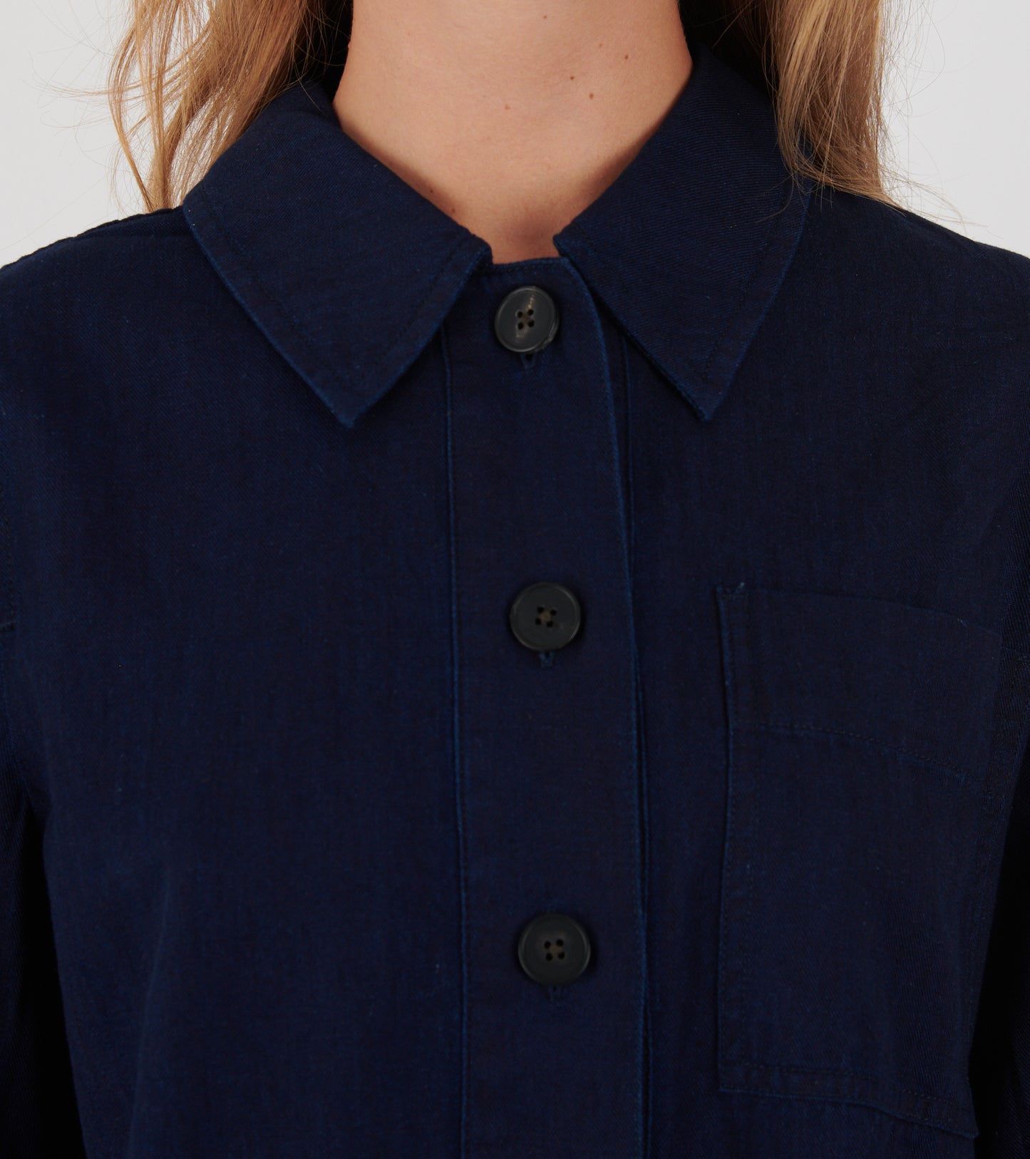 Baya Cotton Twill Shirt Indigo