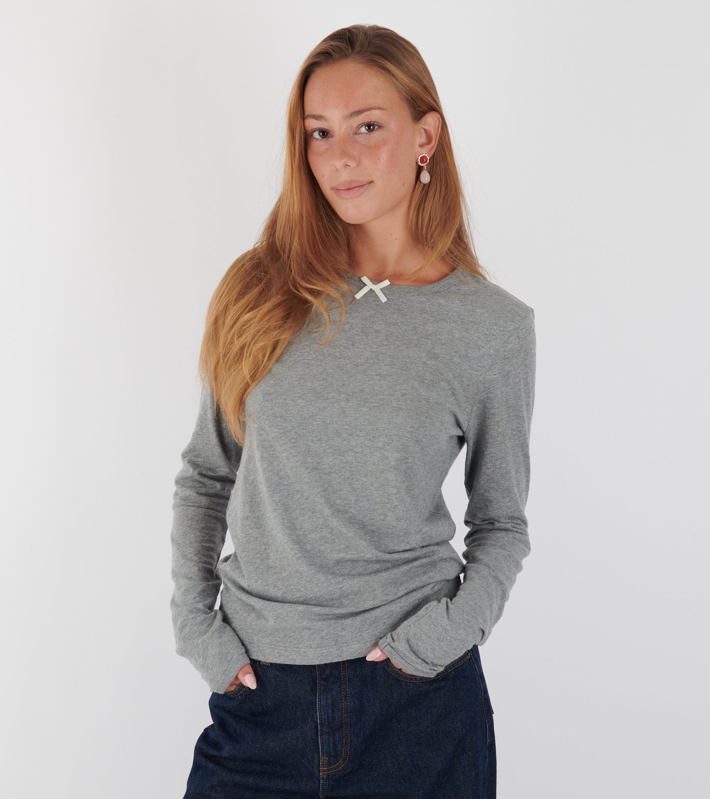 Messhu Long Sleeve Grey Melange