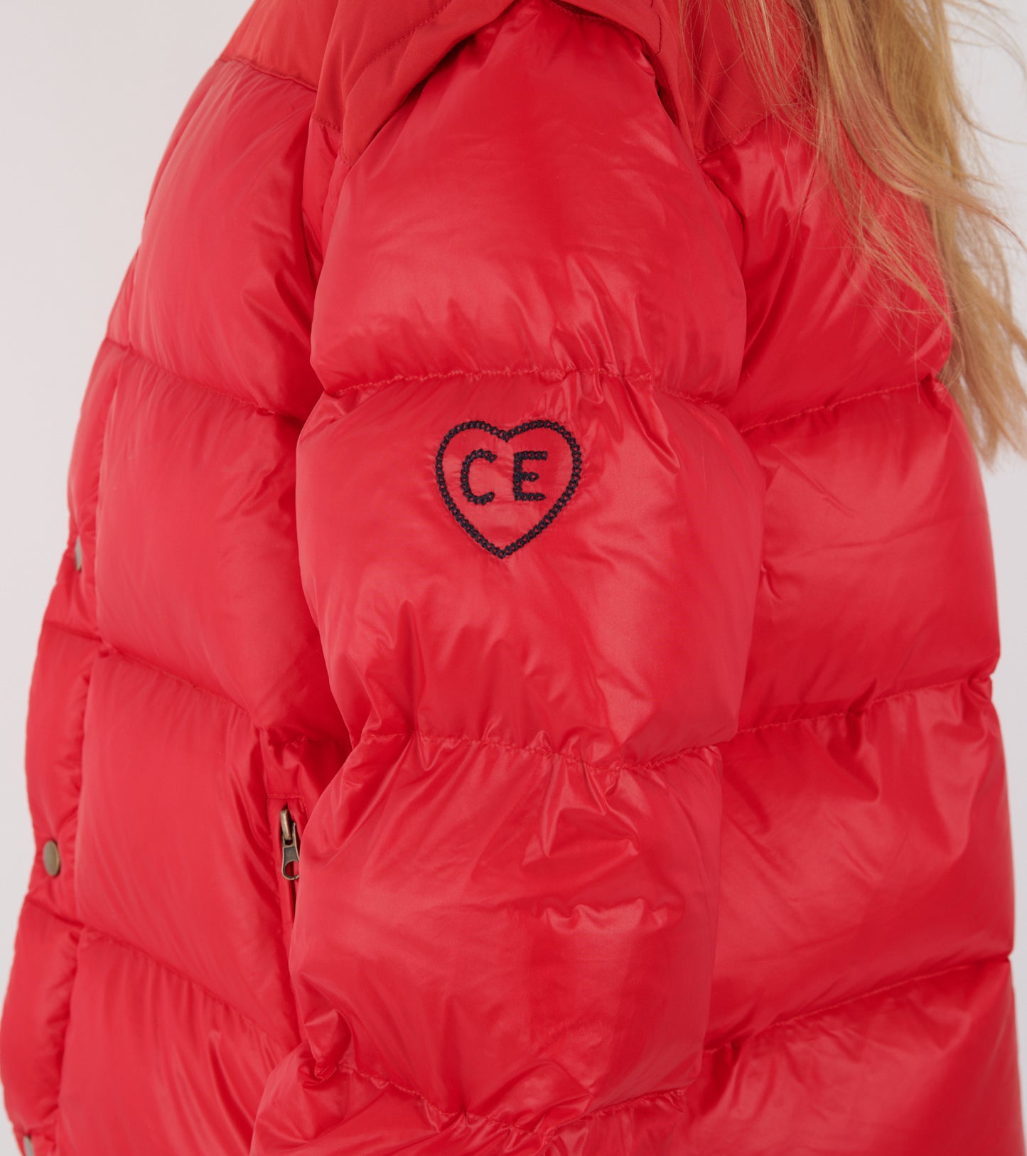 Puffer Nylon Feather Red