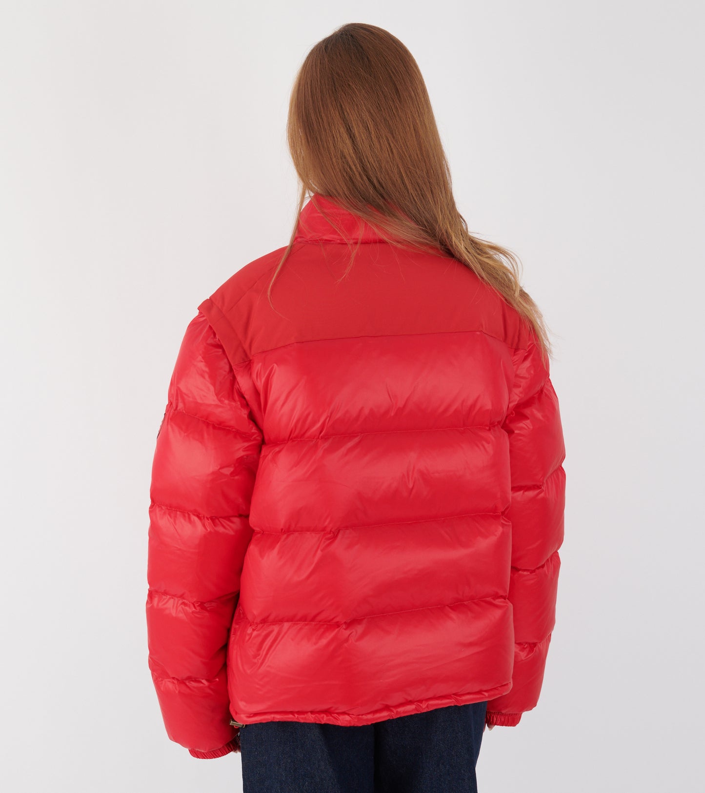 Puffer Nylon Feather Red