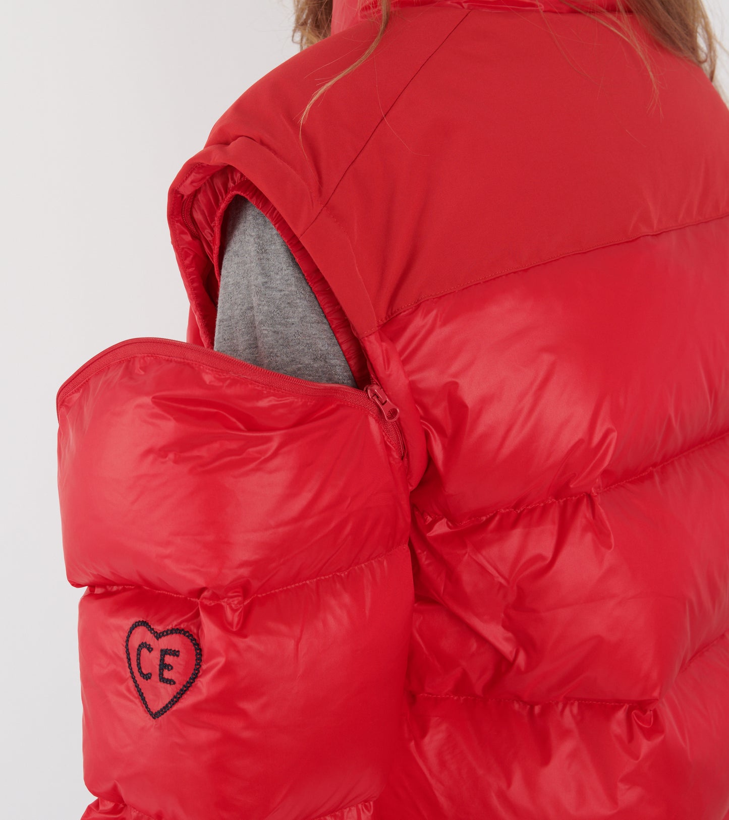 Puffer Nylon Feather Red