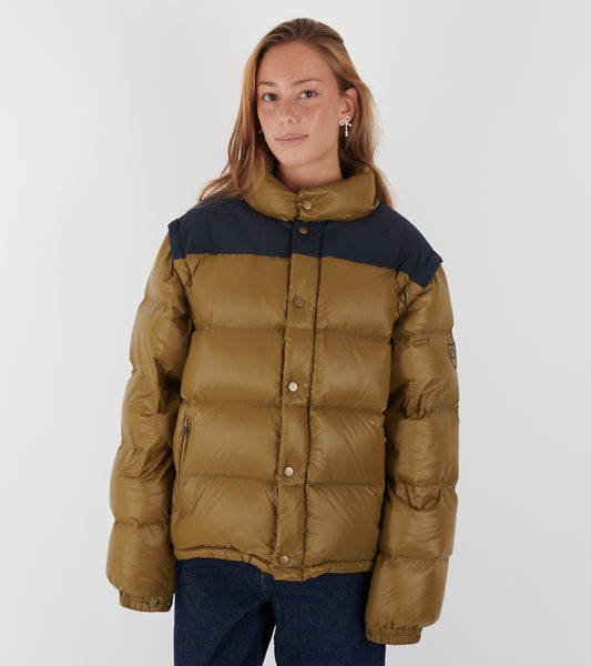 Puffer Nylon Feather Olive/Navy