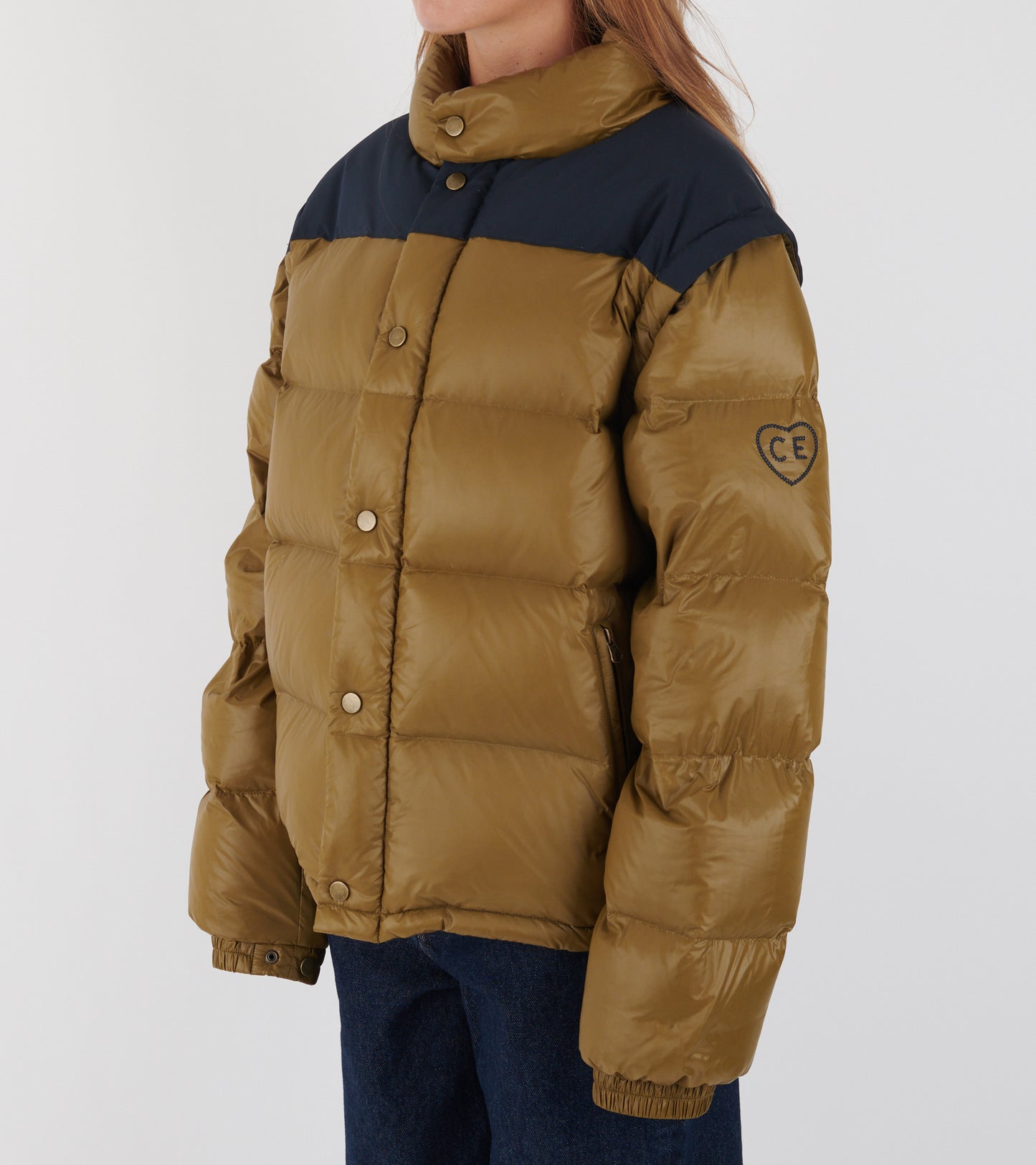 Puffer Nylon Feather Olive/Navy