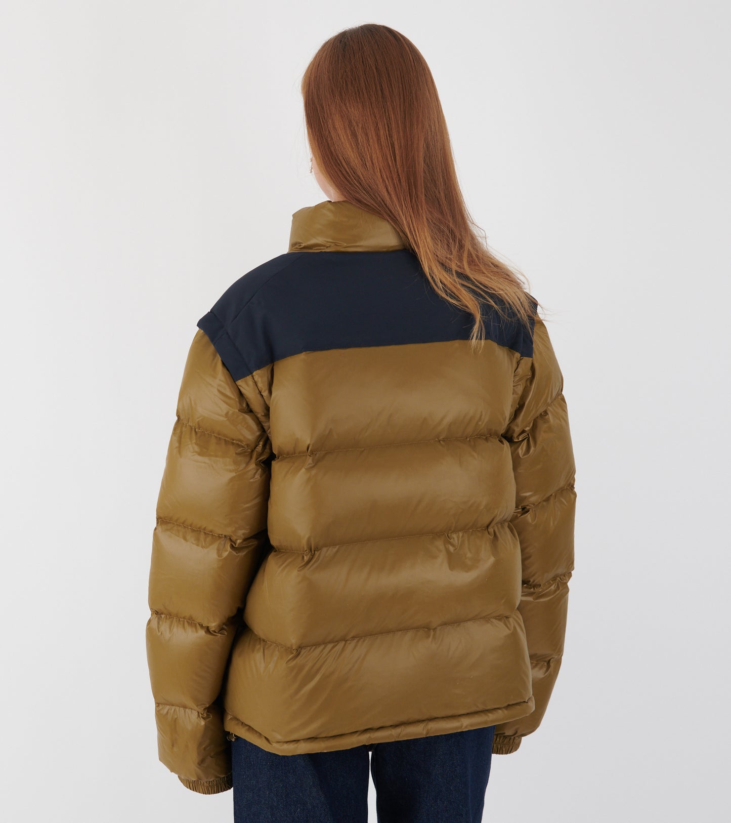 Puffer Nylon Feather Olive/Navy