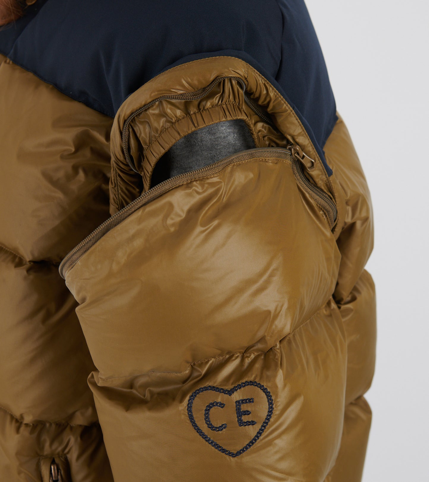 Puffer Nylon Feather Olive/Navy