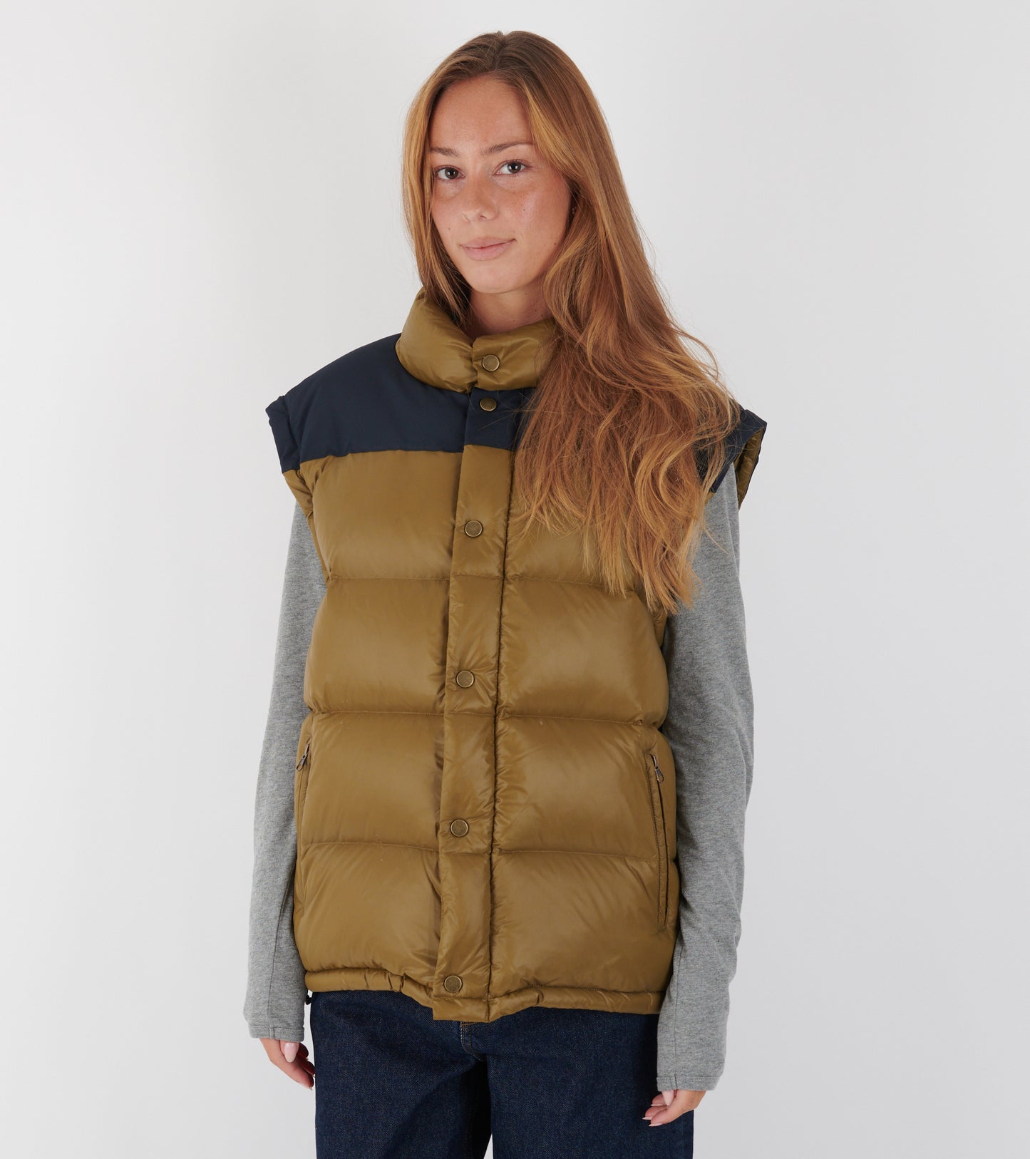 Puffer Nylon Feather Olive/Navy