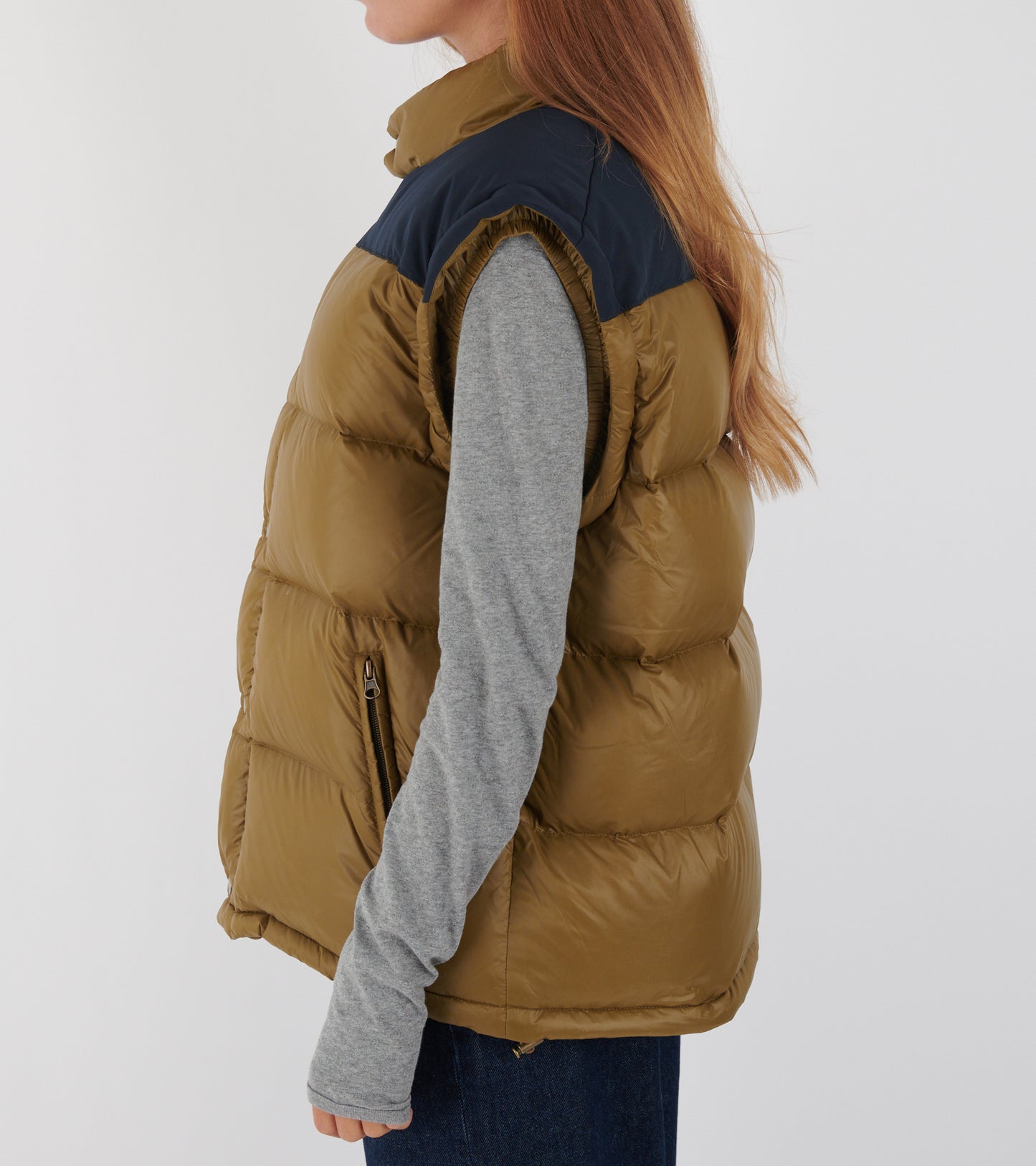 Puffer Nylon Feather Olive/Navy
