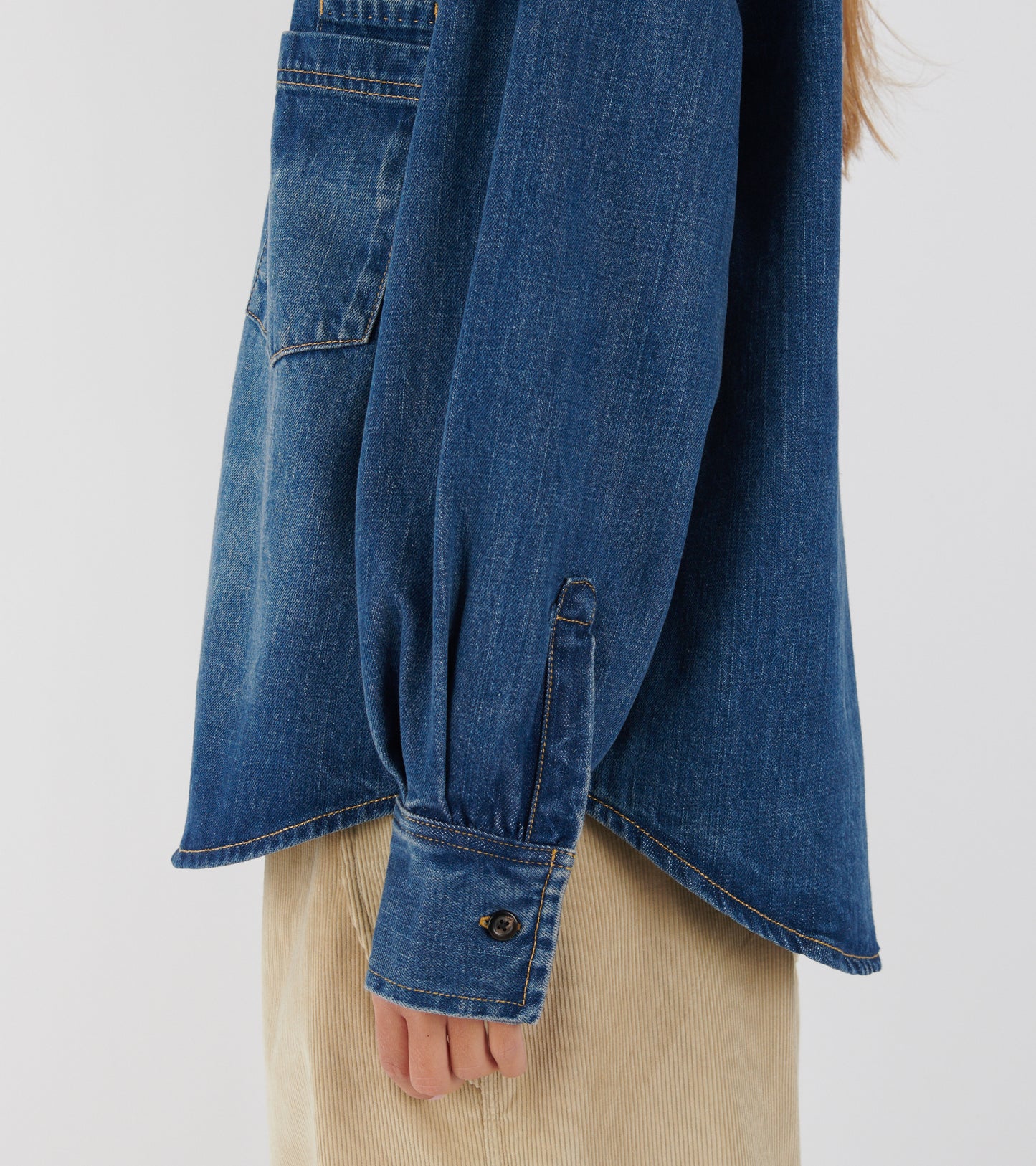 Casy Shirt Denim Worn Blue
