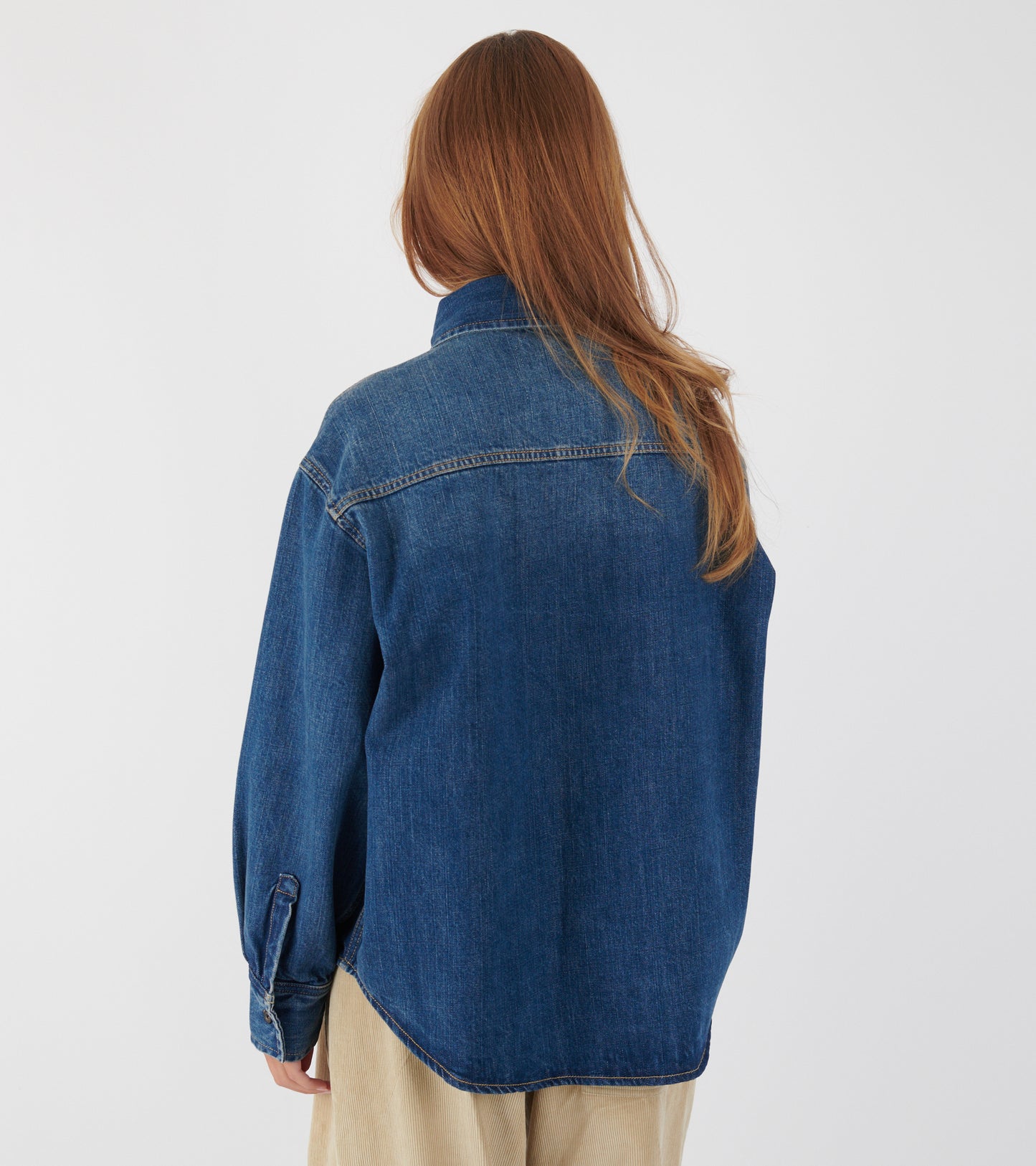 Casy Shirt Denim Worn Blue