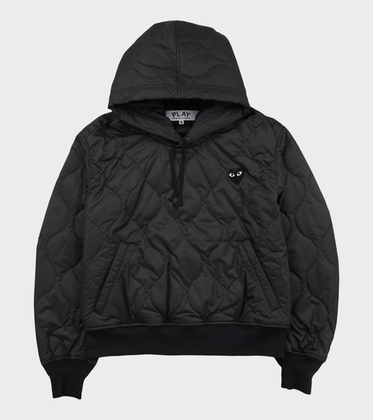 U Black Heart Hooded Jacket Black