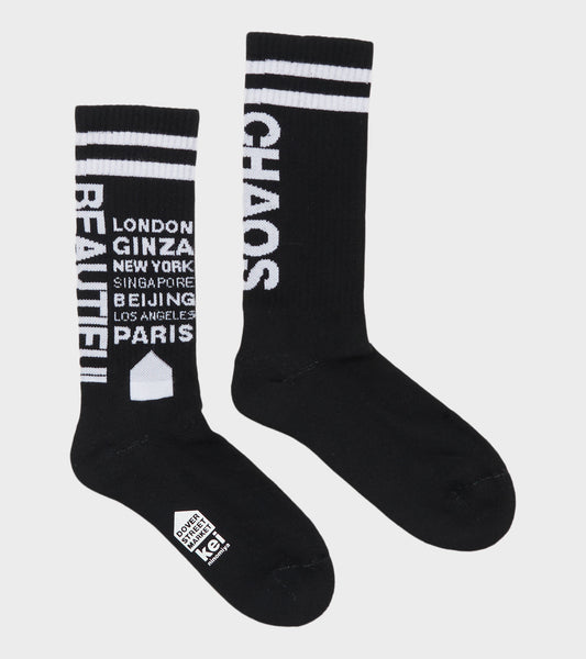 DSM Socks Black/White