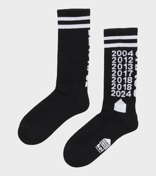 DSM Socks Black/White
