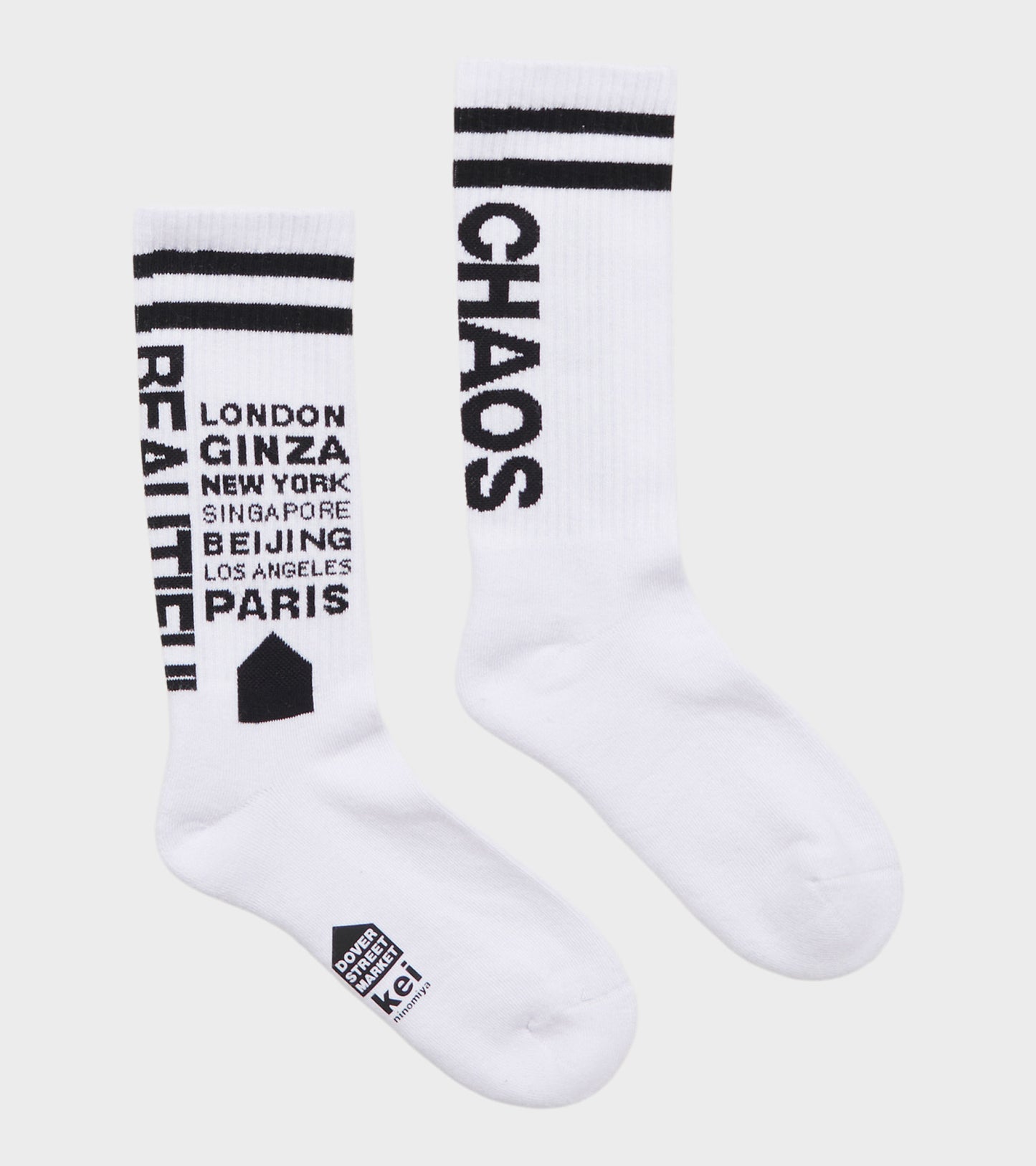 DSM Socks White/Black
