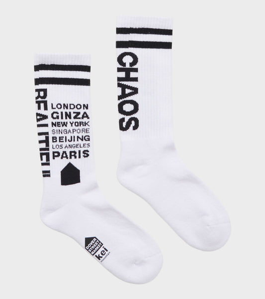 DSM Socks White/Black
