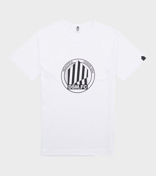 Large Emblem Print T-shirt White