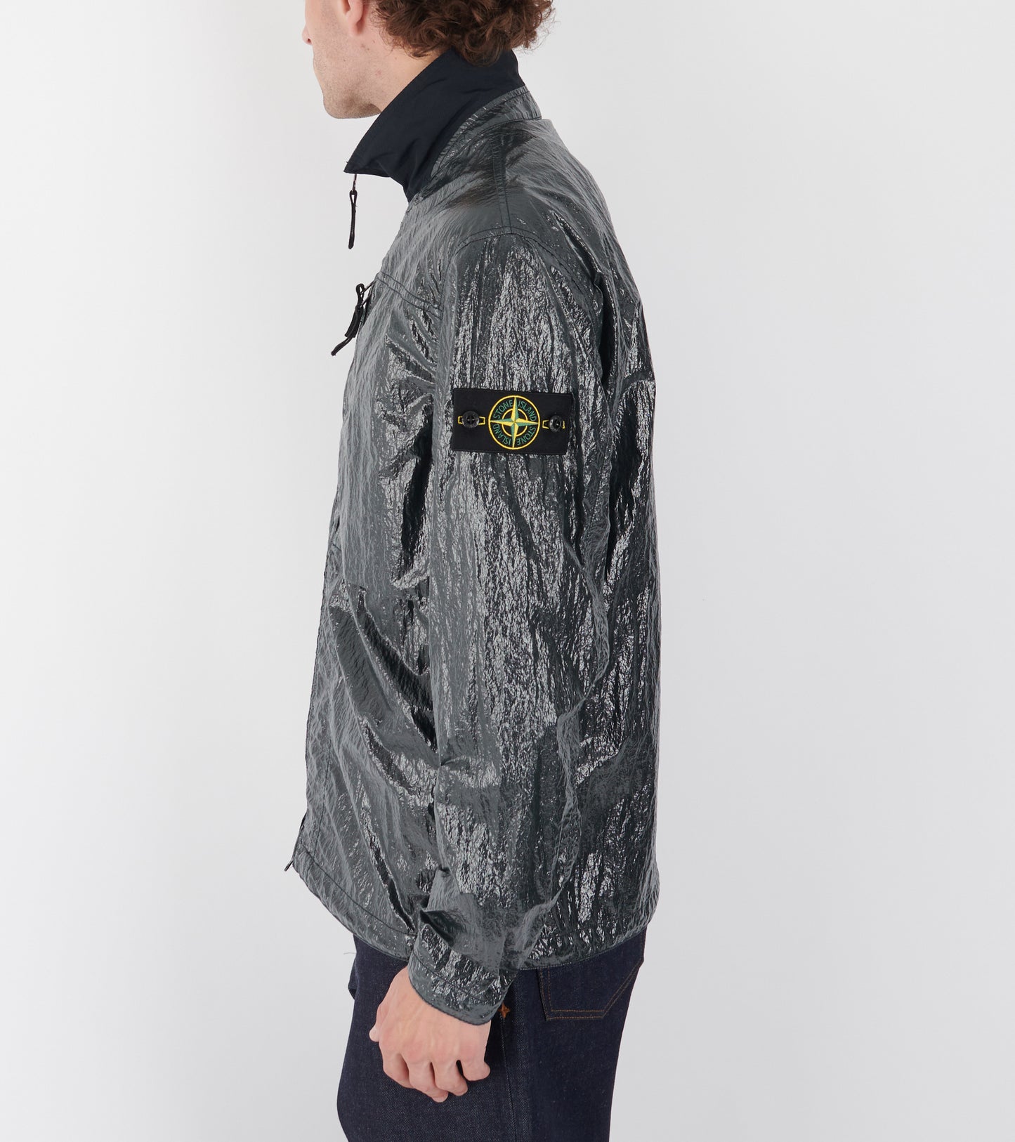 Nylon Lucido Overshirt Dark Green