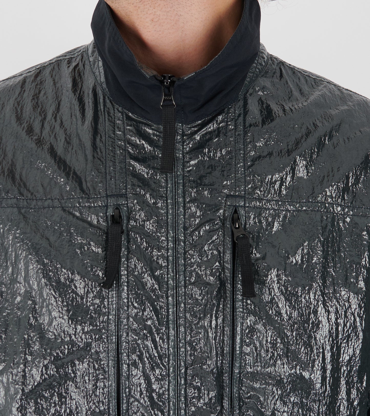 Nylon Lucido Overshirt Dark Green