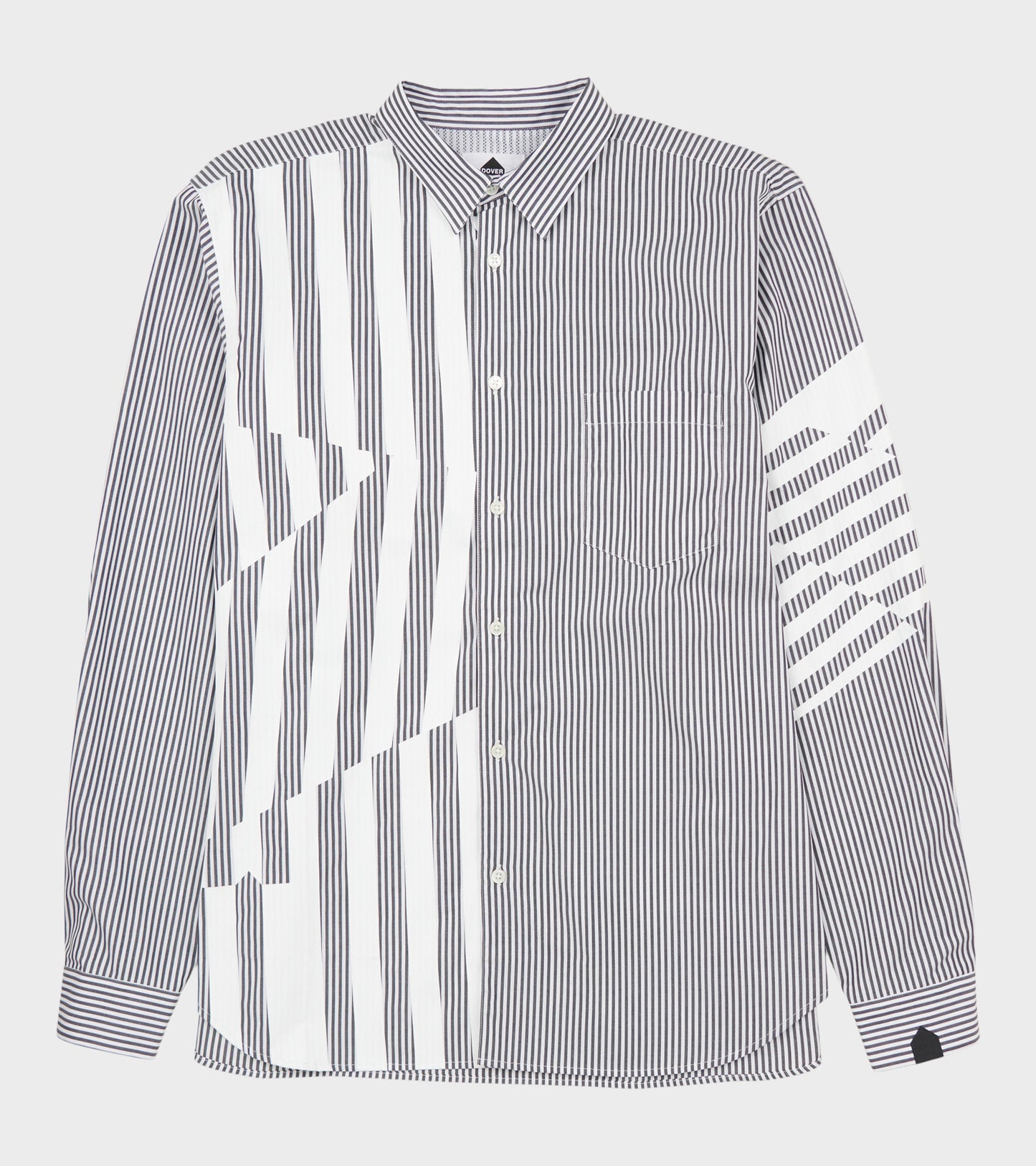 Printed Striped Shirt Black/White