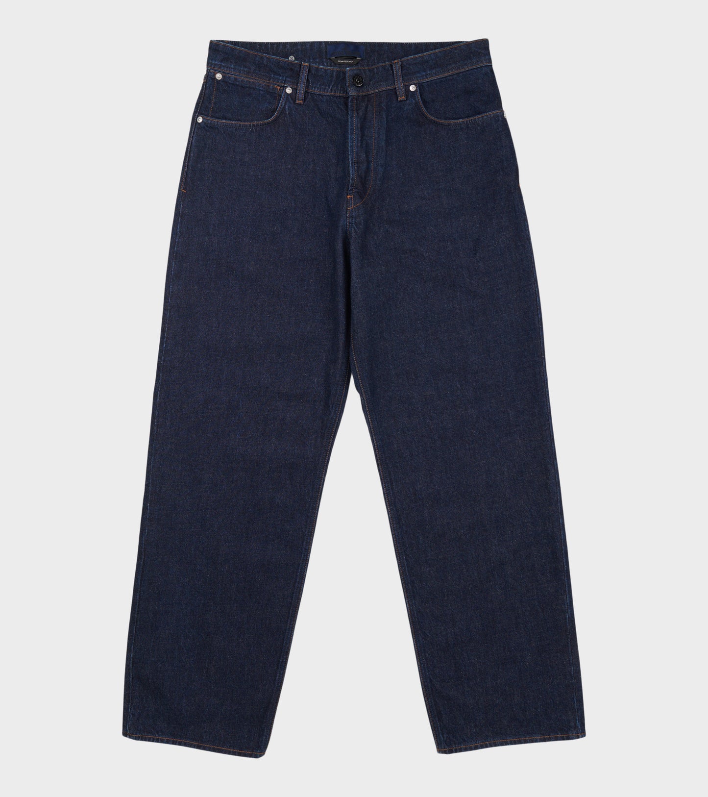 Loose Rinsed Denim Jeans Indigo