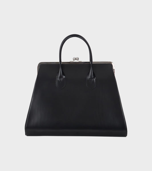Smooth Leather Bag Black