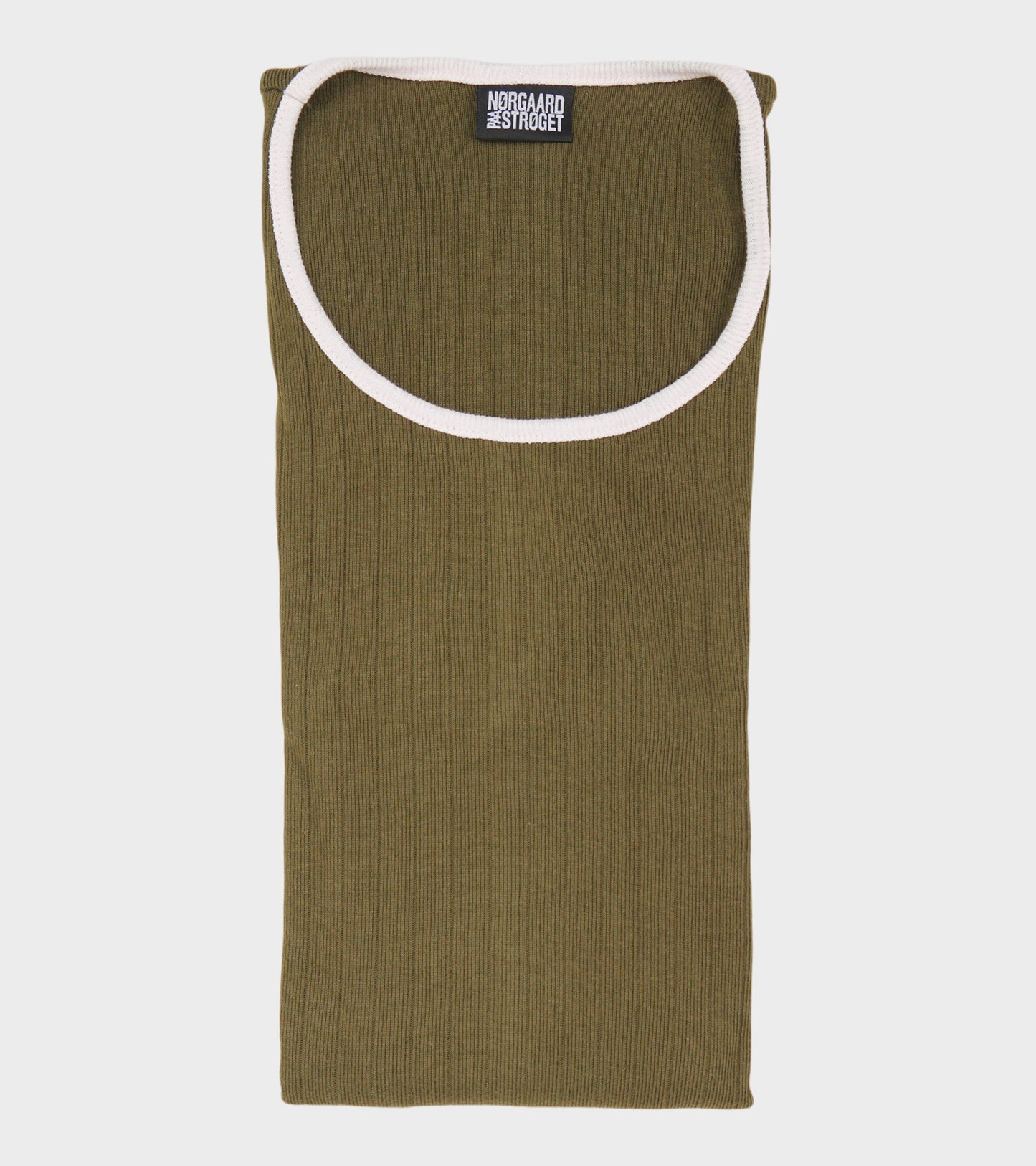 101 Rib Kontrast Olive/Rose