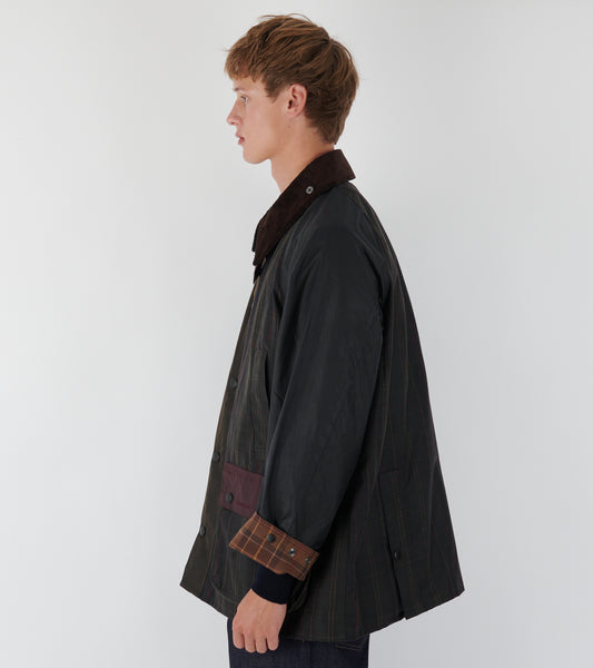 Patchwork OS Bedale Wax Jacket Tartan Mix