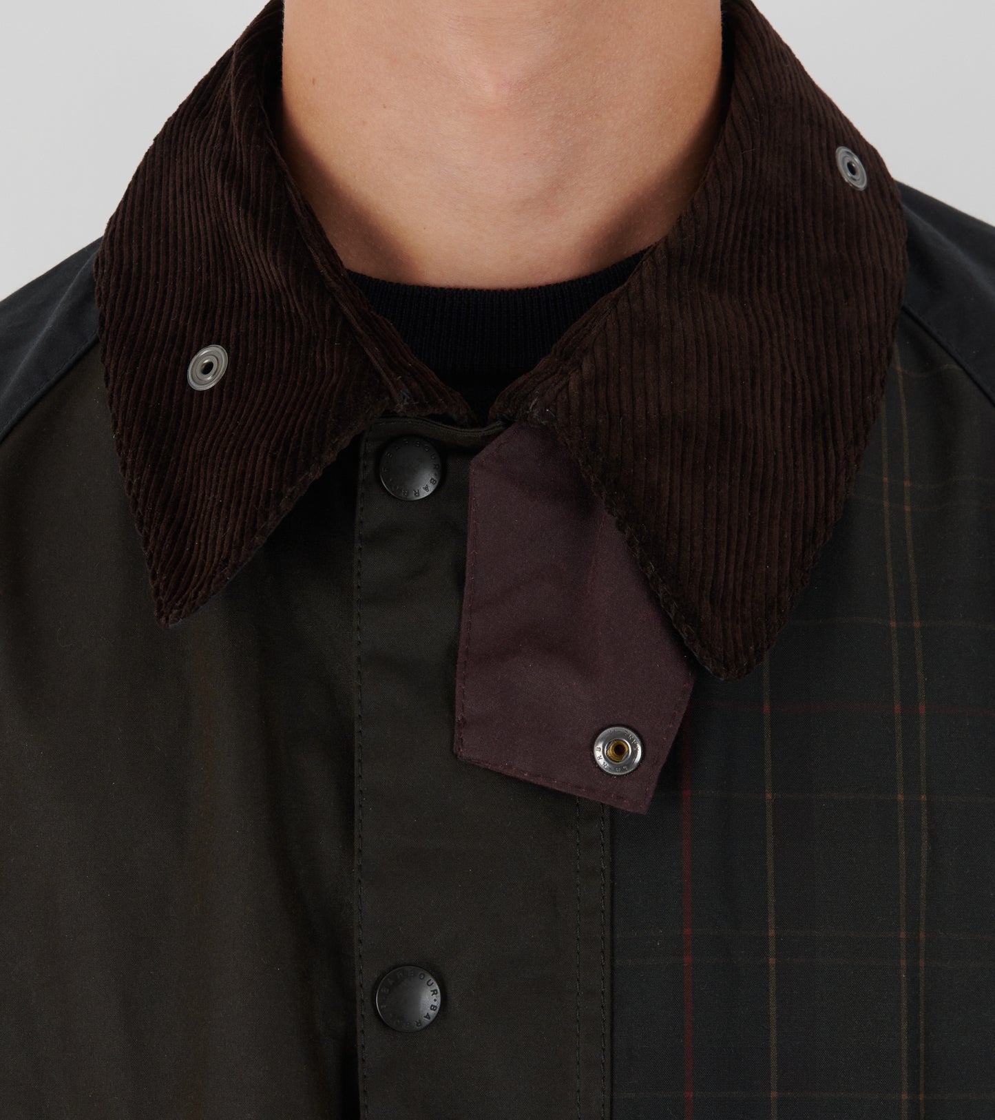 Patchwork OS Bedale Wax Jacket Tartan Mix