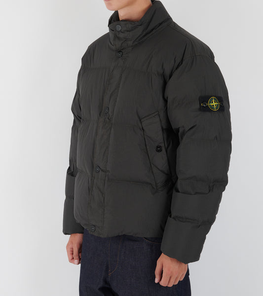 Garment Dyed Crinkle Reps NY Down Jacket Brown
