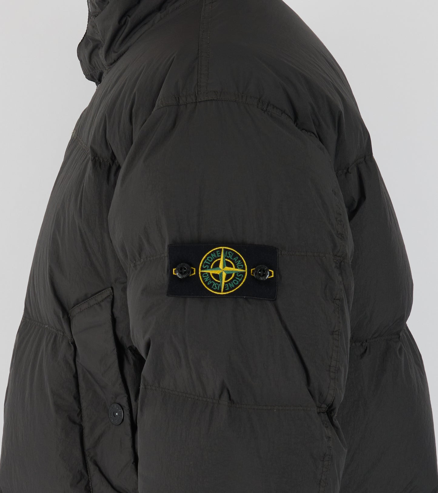 Garment Dyed Crinkle Reps NY Down Jacket Brown