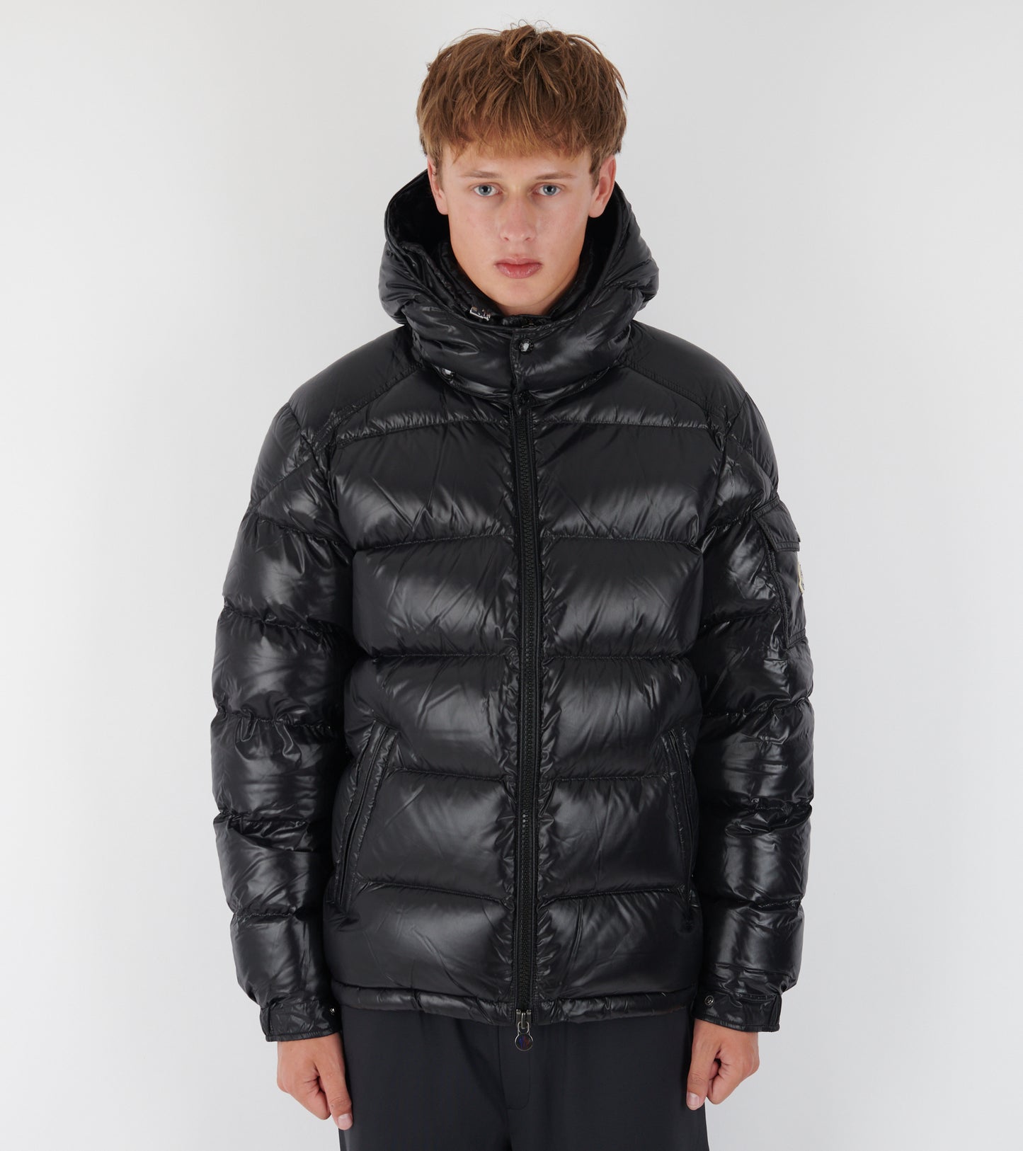 Maya Hooded Down Jacket Black