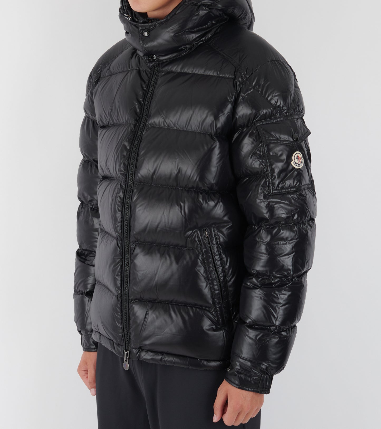 Maya Hooded Down Jacket Black