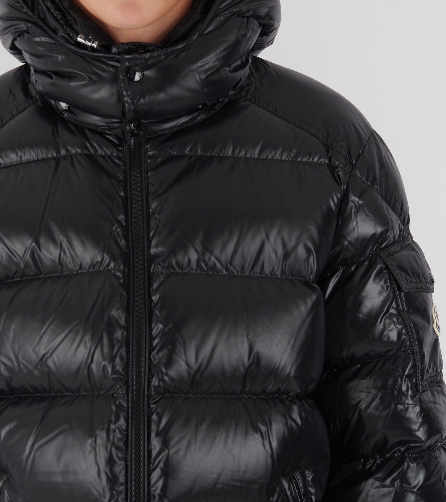 Maya Hooded Down Jacket Black