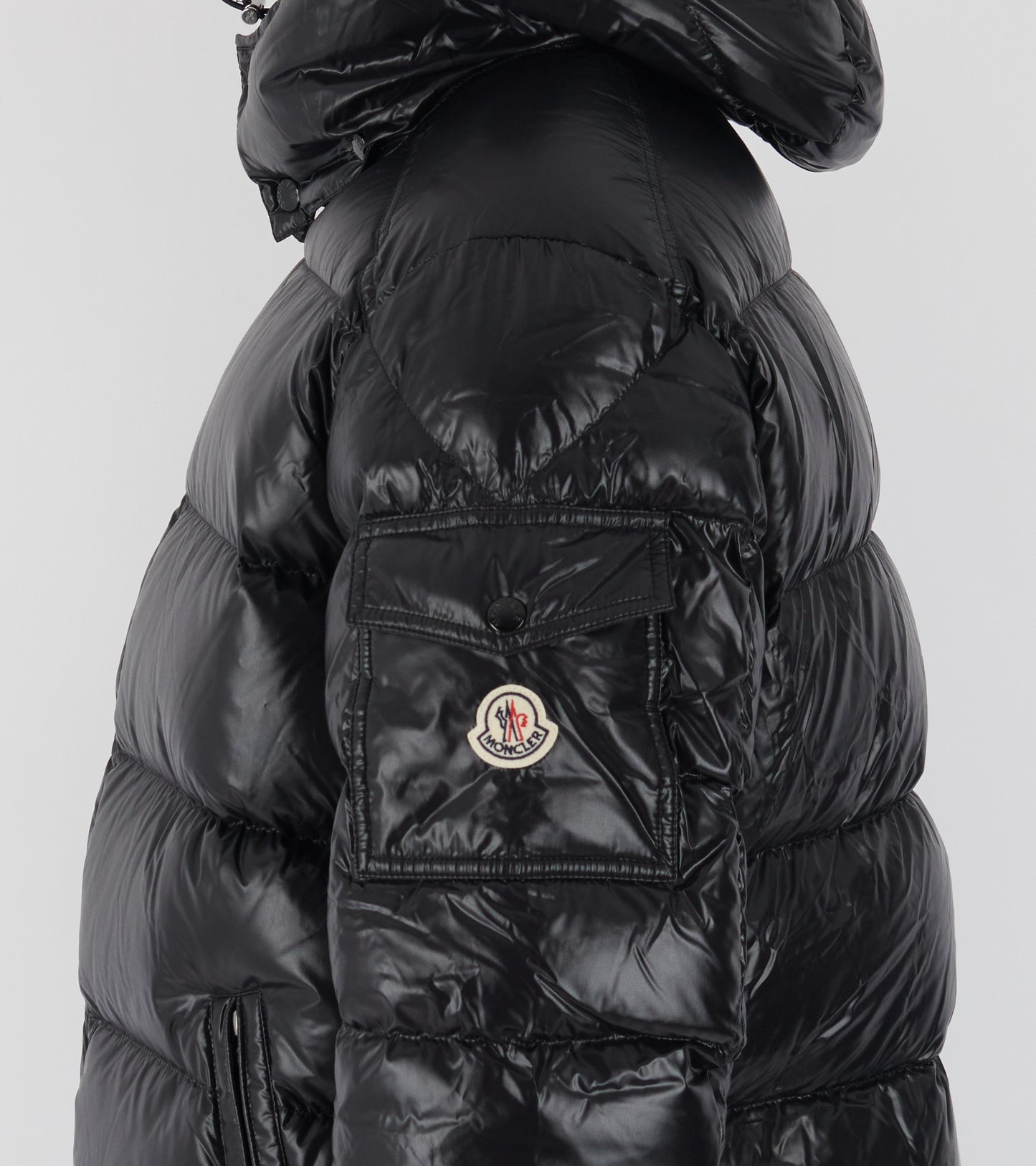 Maya Hooded Down Jacket Black