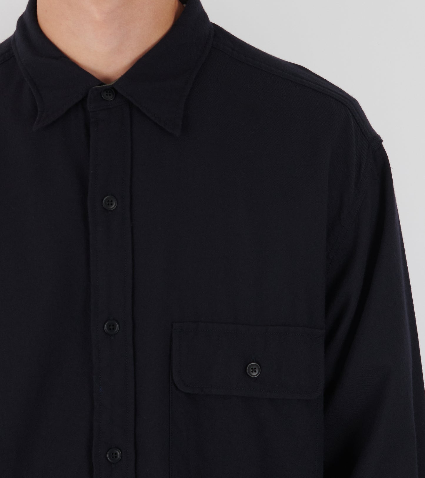 Wool Shirt Navy