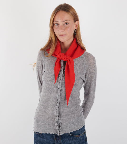 Plain Triangle Neckerchief Poppy