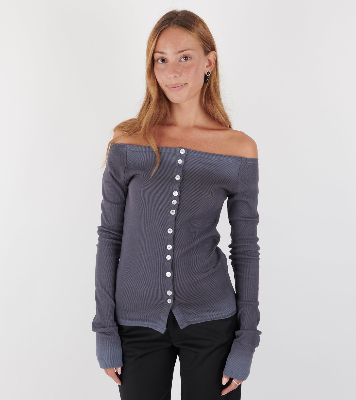 Matilda Cardigan Dusty Blue