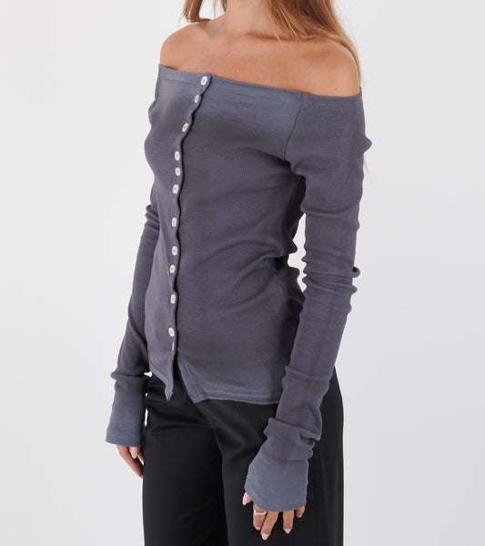 Matilda Cardigan Dusty Blue