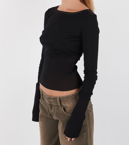 Gardenia Blouse Dark Brown