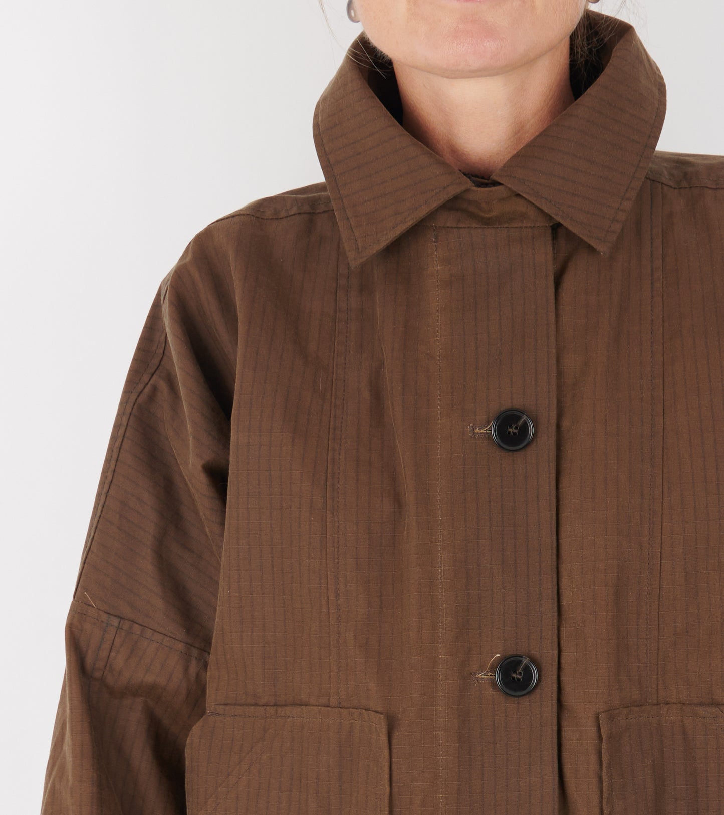 Jay Coat Oilskin Ripstop Silkwax Bark