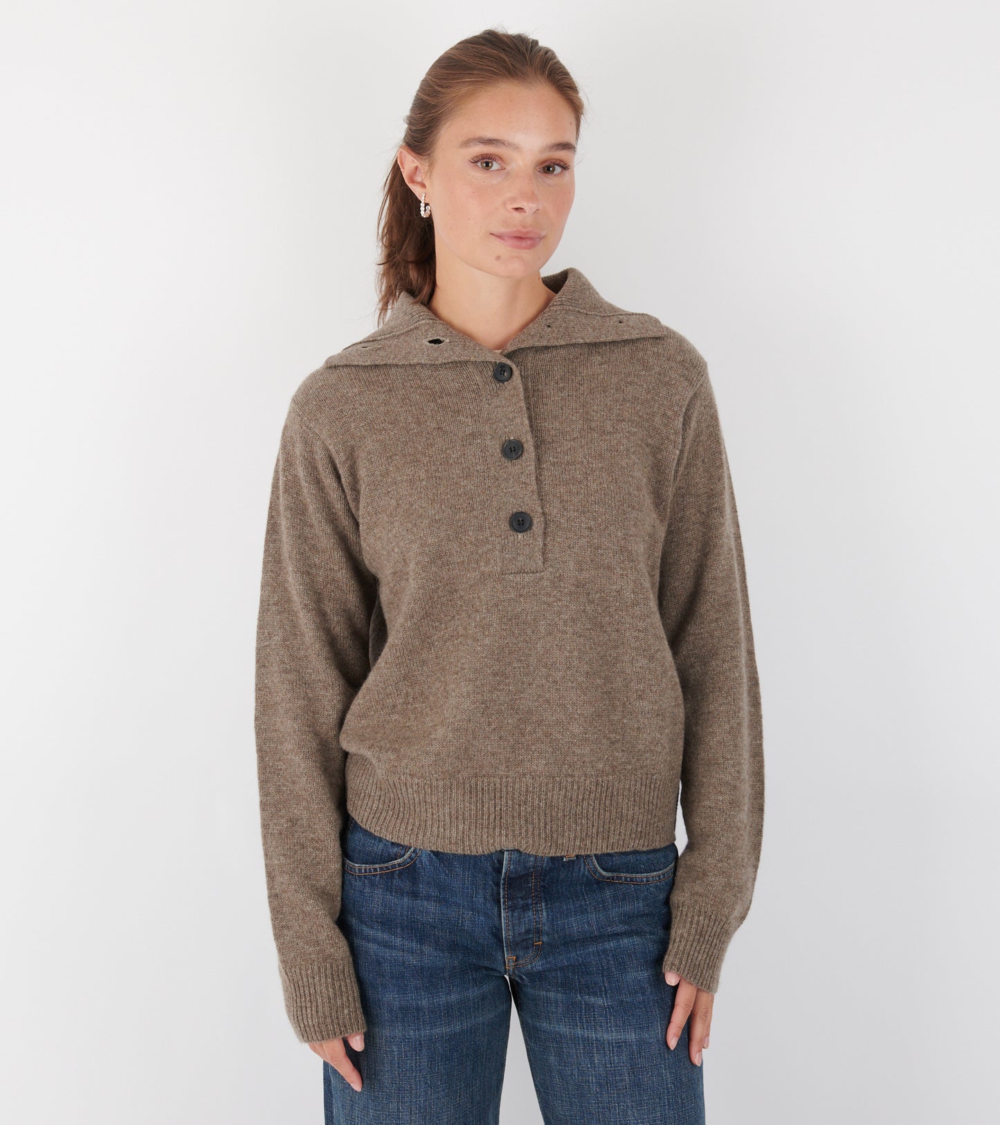 Maji Sweater Pure Light Brown