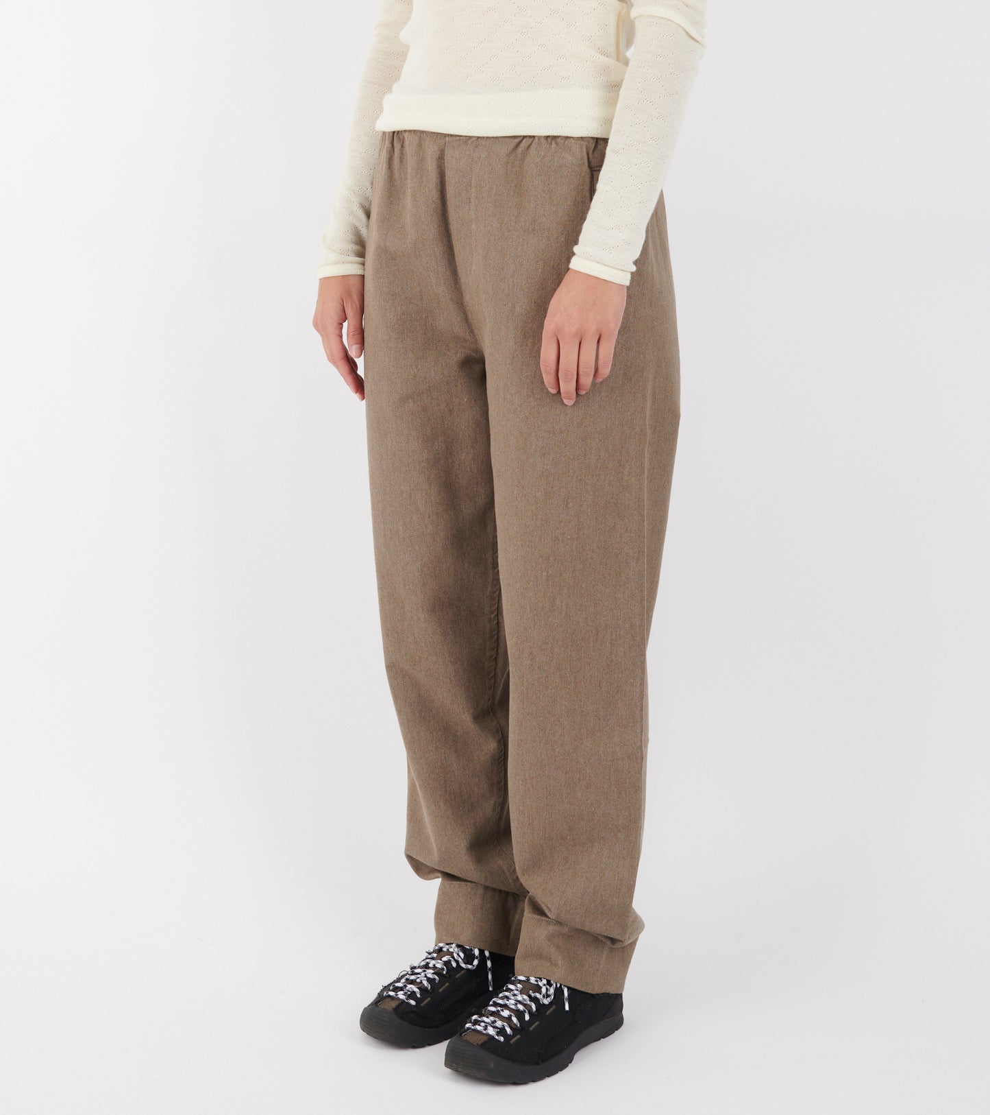 Coco Pant Twill Smokey Brown Melange