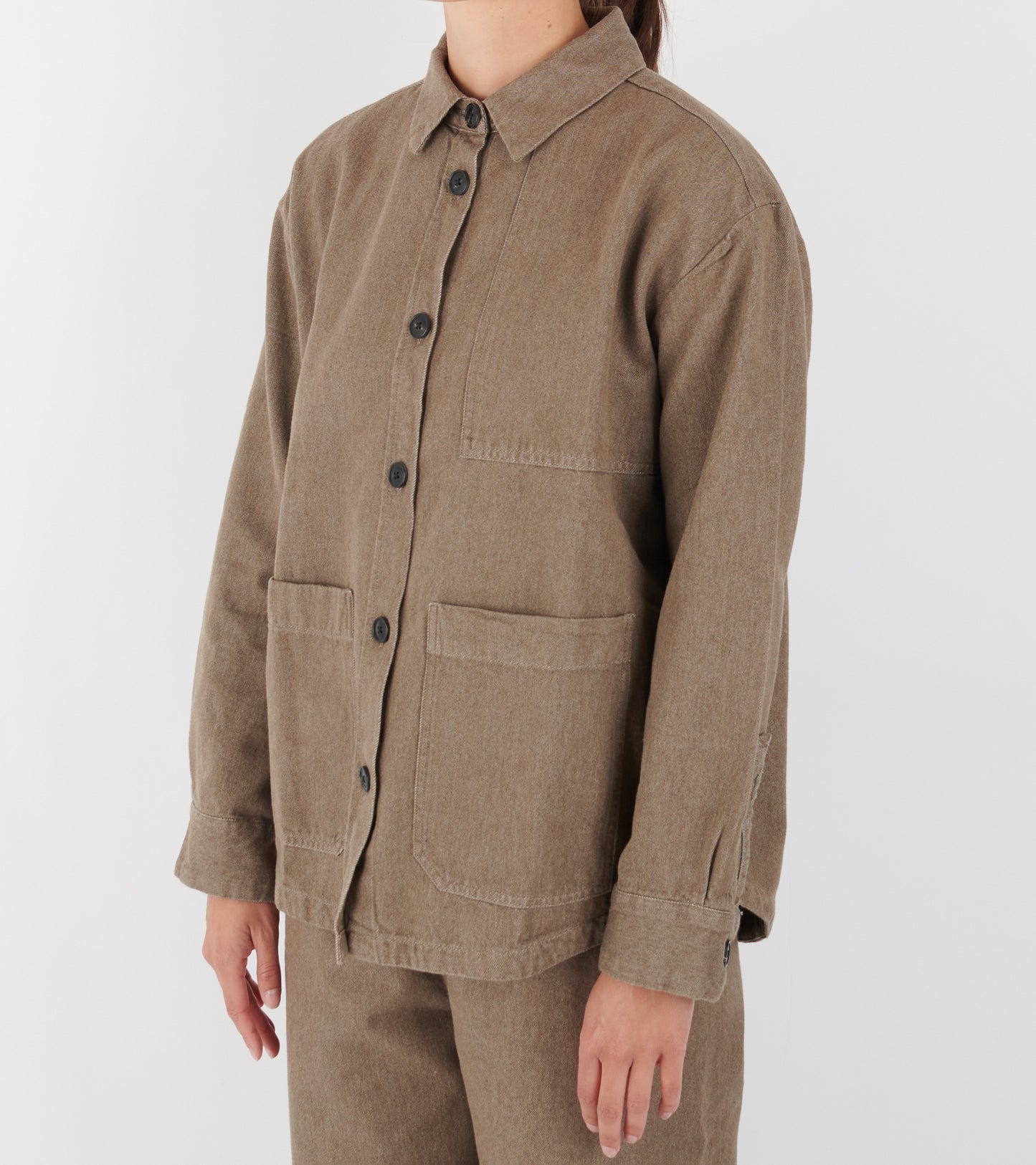 Dusty Shirt Smokey Brown Melange