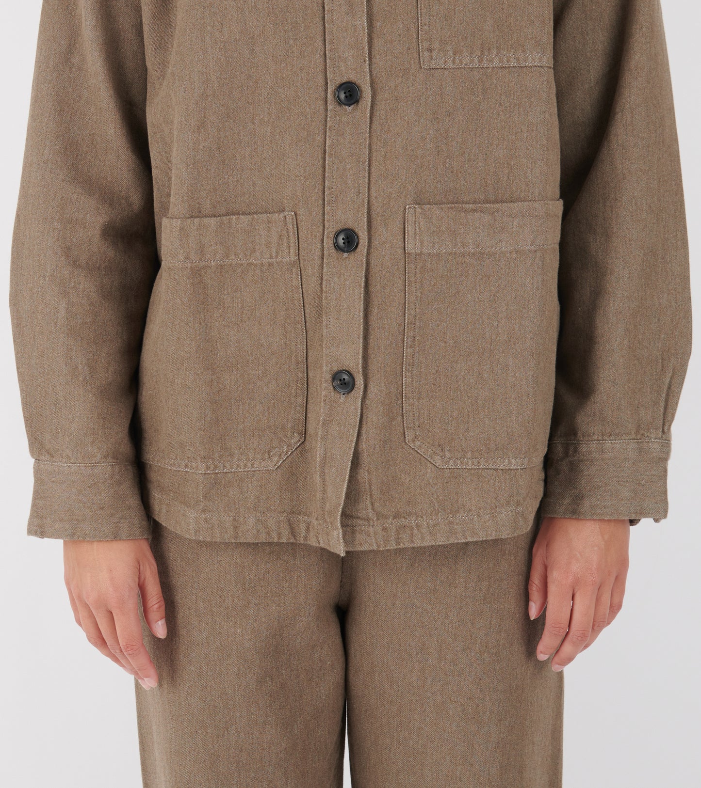 Dusty Shirt Smokey Brown Melange