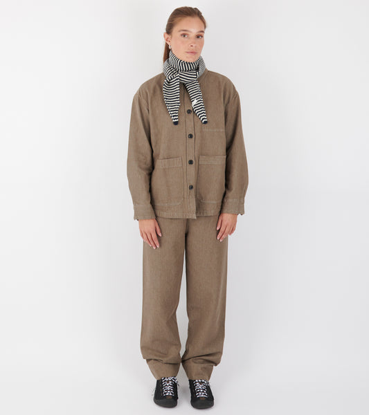 Dusty Shirt Smokey Brown Melange