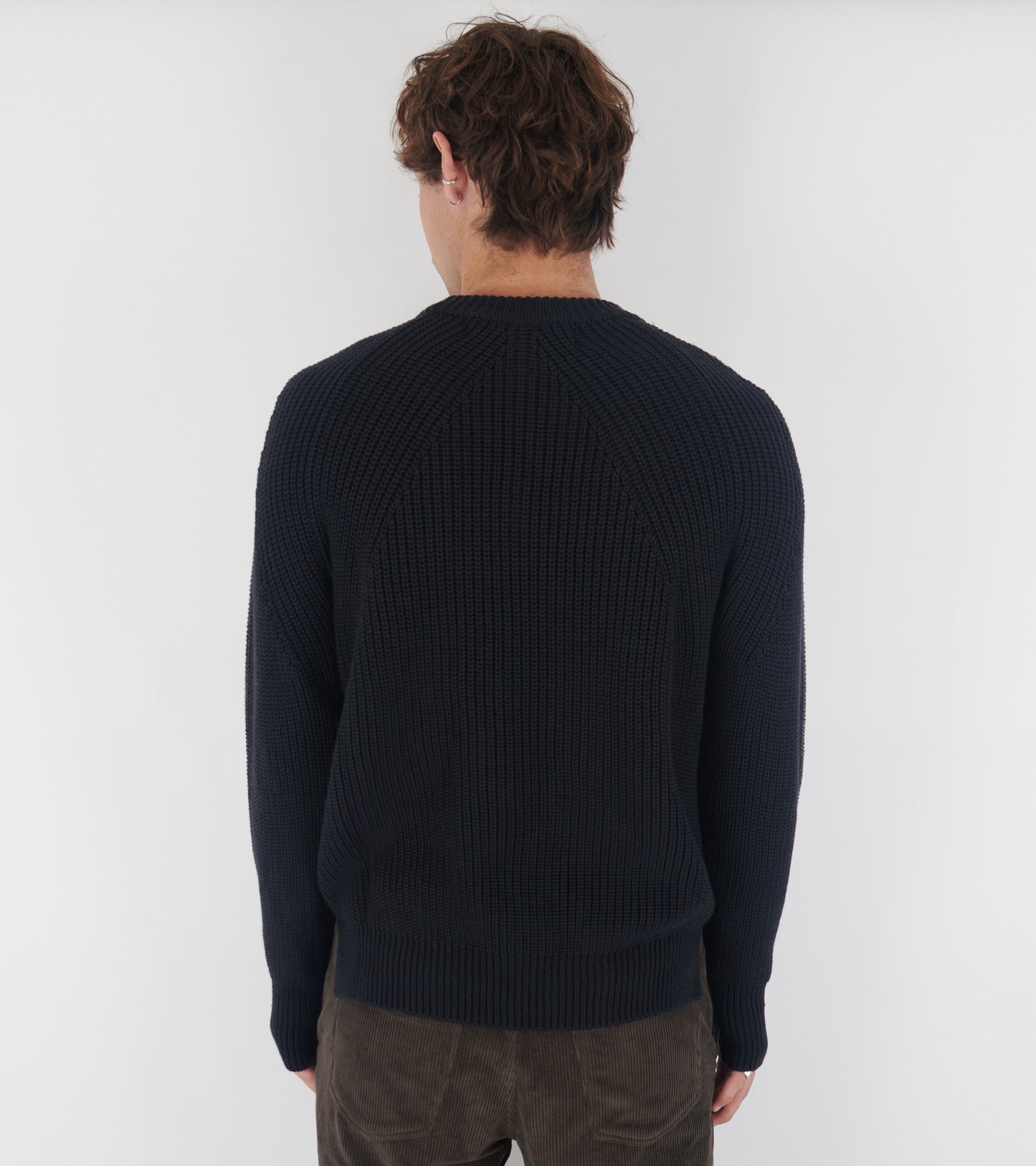 Two Tone Wool Sweater Grey/Navy