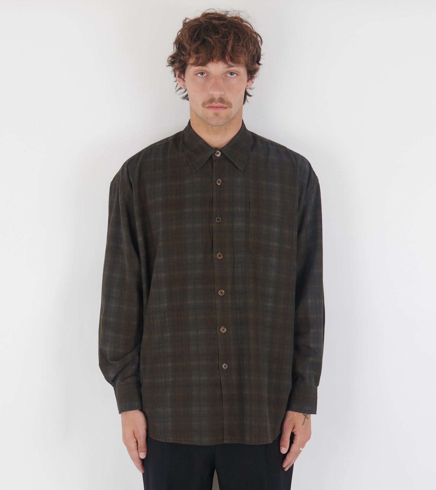 Borrowed Shirt More Check Print